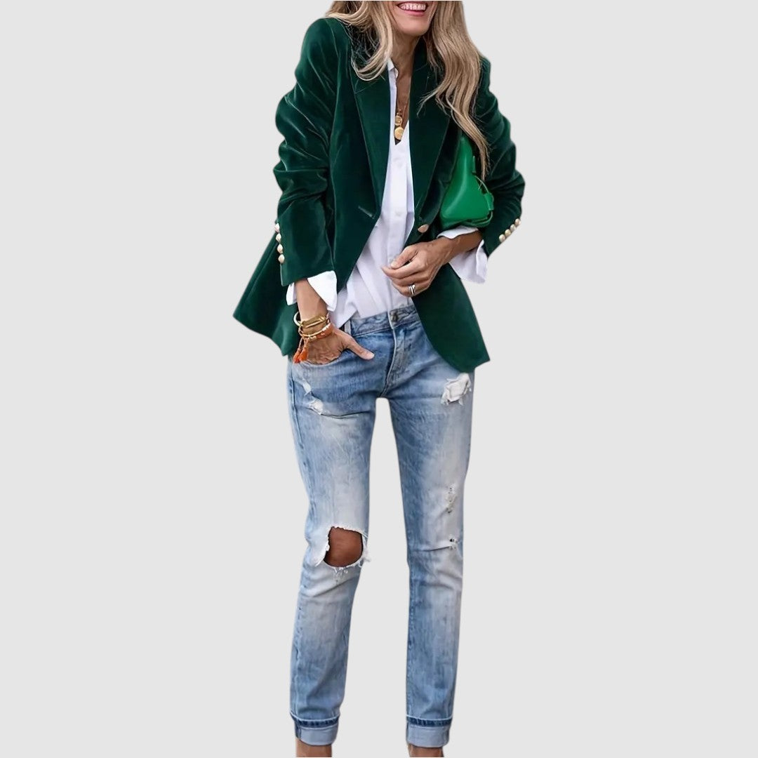 Natálie – Elegantná zamatová bunda