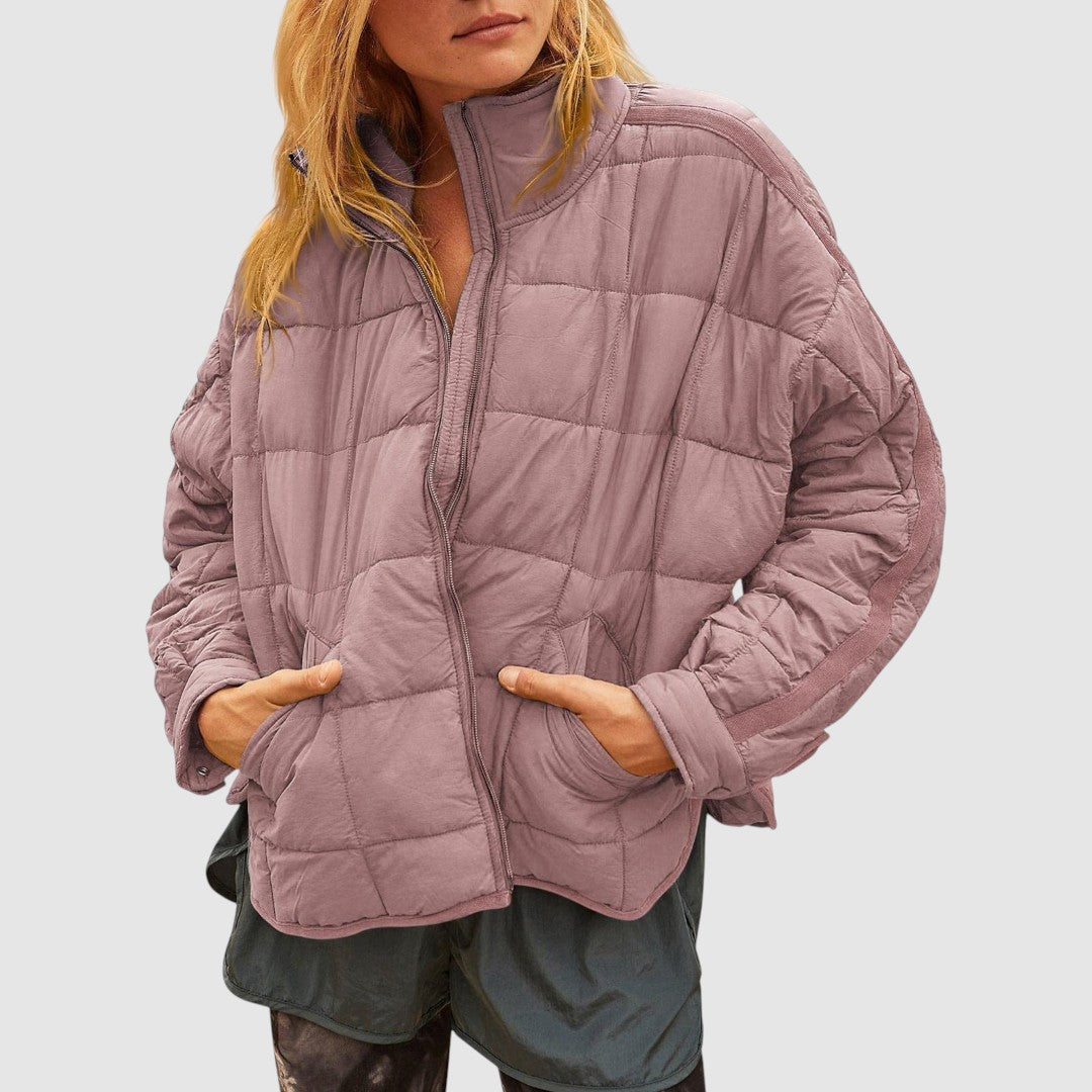 Gabriela – Ľahká kompaktná prešívaná bunda na zips
