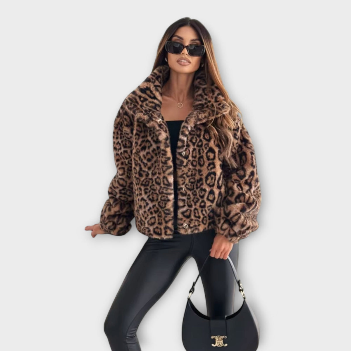 Leonor – Kabát s leopardím vzorom