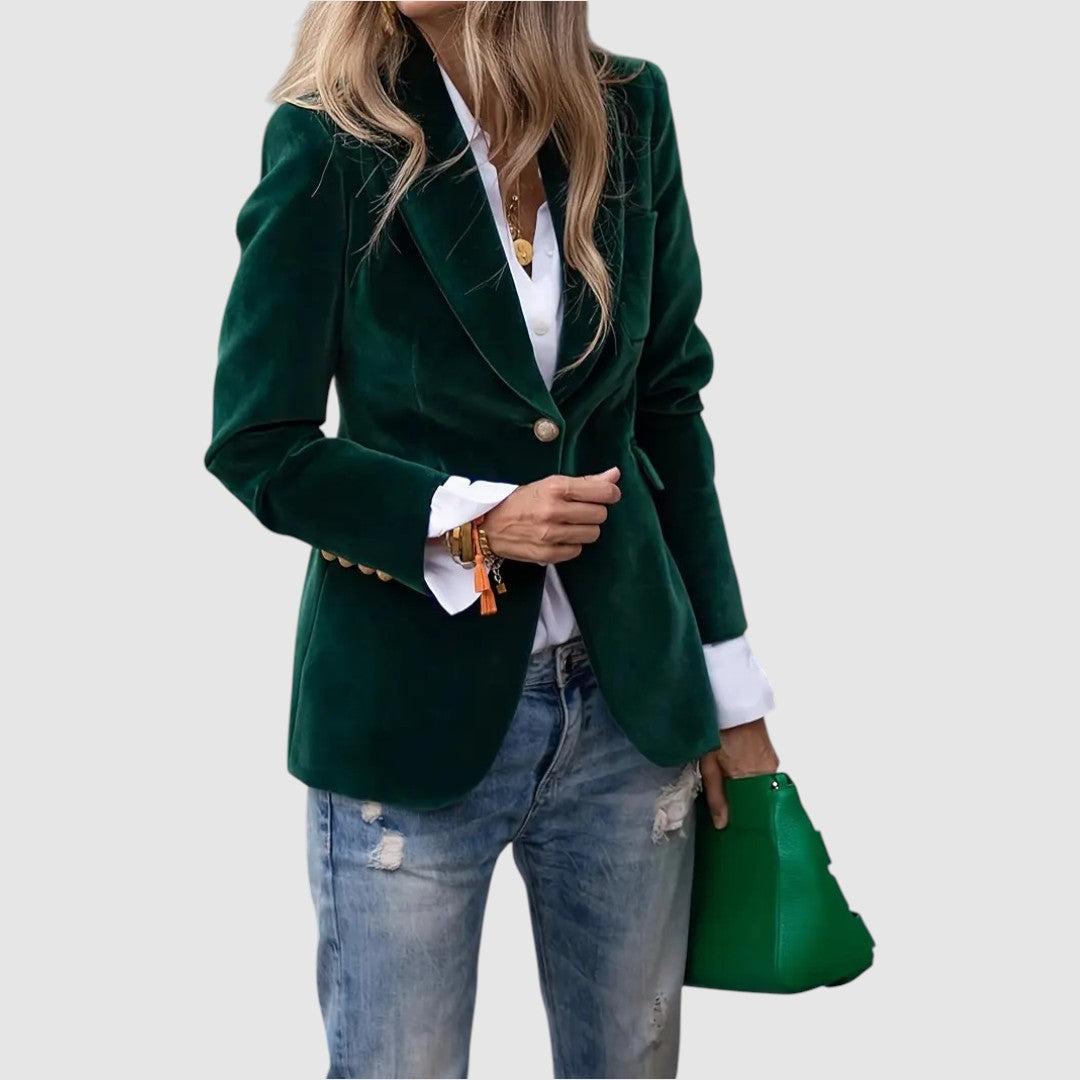 Natálie – Elegantná zamatová bunda