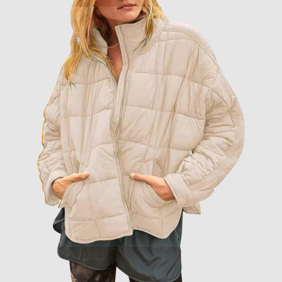 Gabriela – Ľahká kompaktná prešívaná bunda na zips