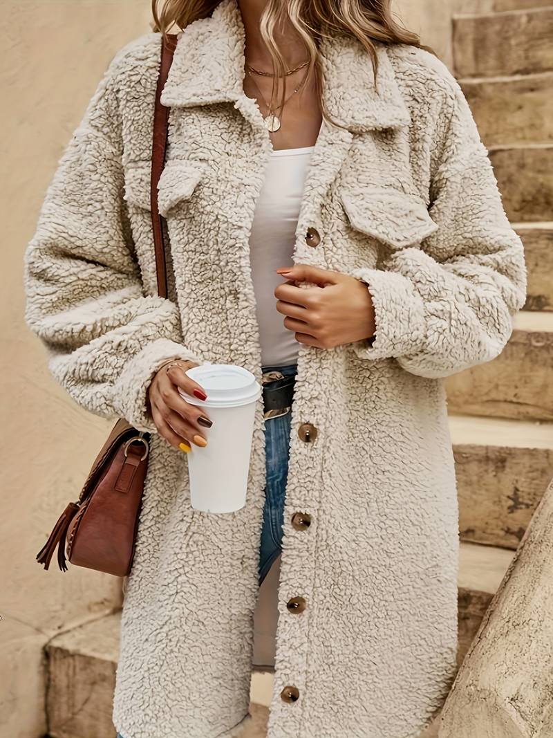 Karina | Plyšový oversize kabát