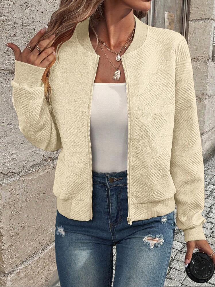 Dora – Štruktúrovaná bomber bunda na zips
