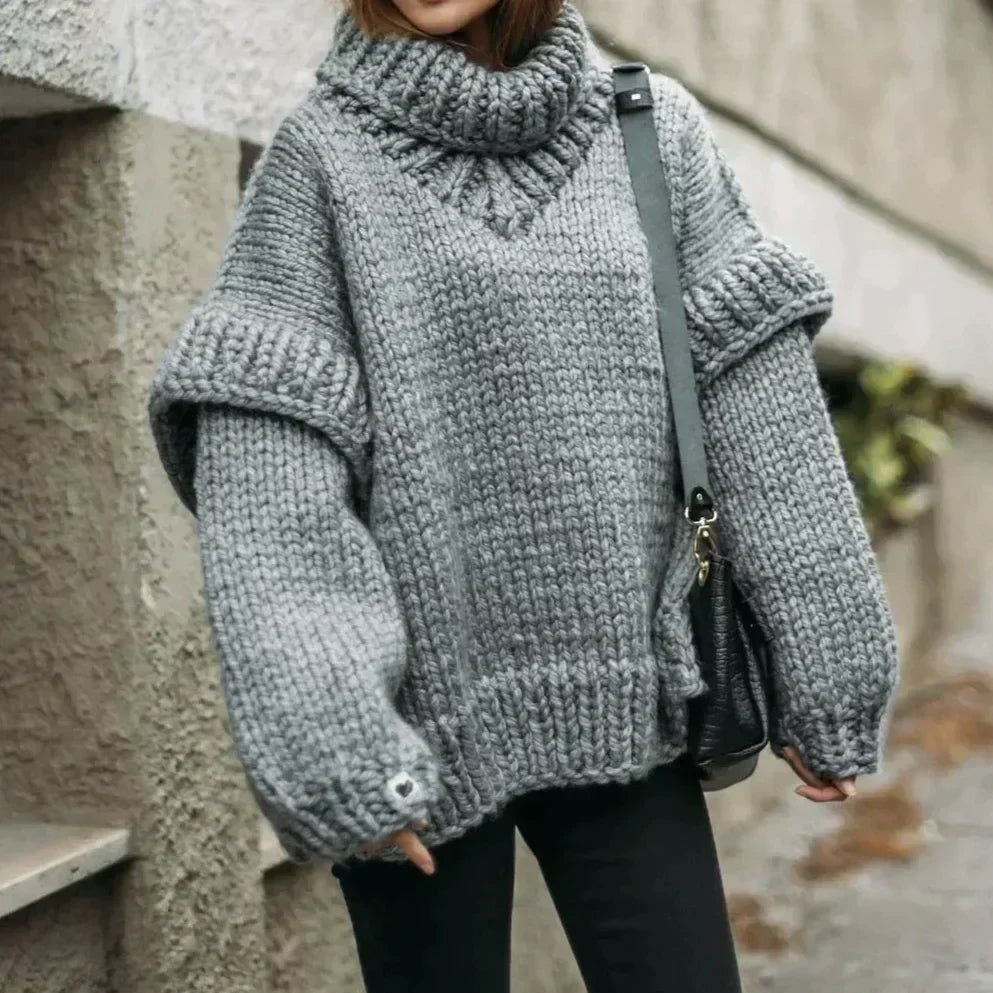 Daisy | Oversize pohodlný sveter s rolákom