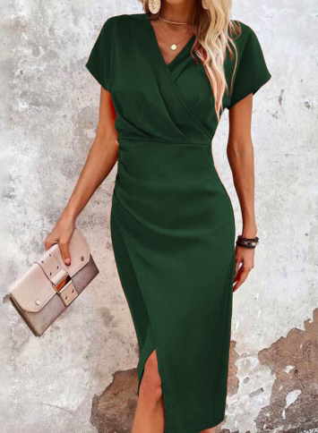 Michelle | Elegantné zavinovacie šaty s lichotivým strihom